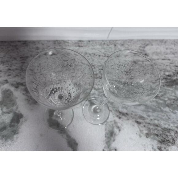 Rosenthal Motif Small Crystal Wine Glasses Set Of 2 Signed Retired. - Picture 3 of 6